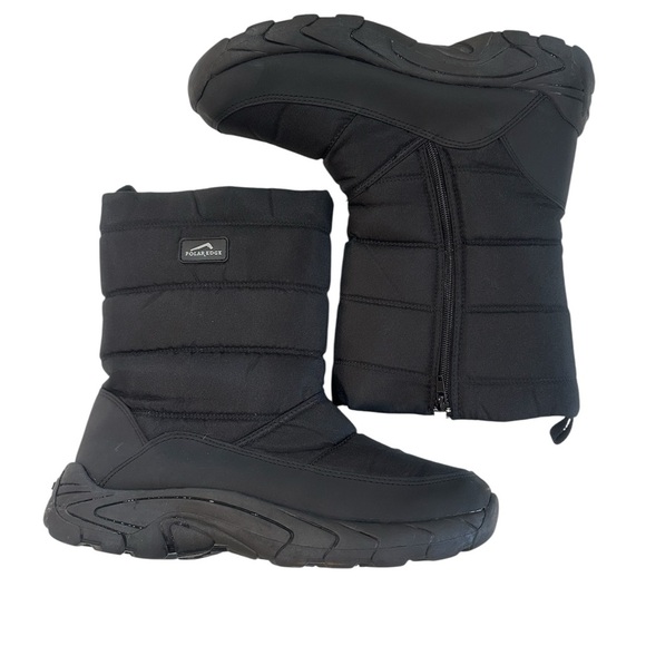 Polar Edge Men's Black Ski/Snowboard Winter Boots Size 12 - Picture 3 of 9
